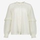 Dames blouse wit met ruches