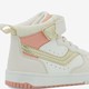 Hoge meisjes sneakers beige metallic
