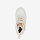 Hoge meisjes sneakers beige metallic