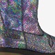 Leren meisjes western boots zwart metallic