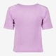 Dames cropped T-shirt paars