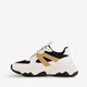 Dames dad sneakers wit beige