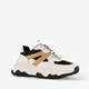 Dames dad sneakers wit beige