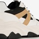 Dames dad sneakers wit beige