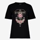 Dames T-shirt zwart met opdruk