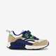 Jongens sneakers met airzool beige blauw