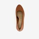 Leren dames pumps cognac