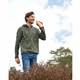 Heren outdoor fleece vest groen