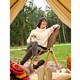 Dames teddy fleece vest beige