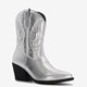 Dames western laarzen zilverkleurig