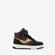 Hoge meisjes sneakers dierenprint zwart