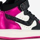 Hoge meisjes sneakers glitter zwart roze