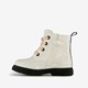 Meisjes veterboots met glitter wit