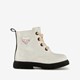 Meisjes veterboots met glitter wit