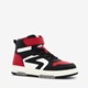Hoge jongens sneakers zwart rood