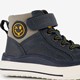 Hoge jongens sneakers blauw met smiley