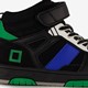 Hoge jongens sneakers zwart blauw