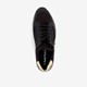 Leren dames sneakers zwart goud