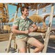 Heren chino short beige