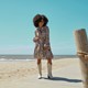 Dames jurk met paisley print groen paars
