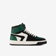Hoge leren sneakers voor jongens groen