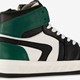 Hoge leren sneakers voor jongens groen