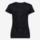 Dames sport T-shirt zwart met print