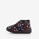 Kinder pantoffels zwart met print