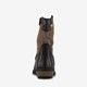 Leren meisjes western boots zwart goud