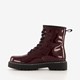 Lak dames veterboots Bordeauxrood