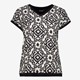 Dames T-shirt met grafisch printje zwart