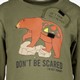 Jongens shirt met beer groen