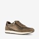 Dames sneakers bruin brons