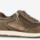 Dames sneakers bruin brons