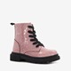 TwoDay leren meisjes veterboots roze glitters