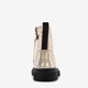Leren meisjes veterboots goud glitters