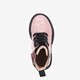 Leren meisjes veterboots roze glitters