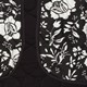 Dames gilet met bloemenprint zwart