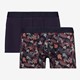 Heren boxershorts 2 pack donkerpaars