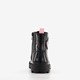 Meisjes lak veterboots zwart met glitters