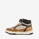Hoge meisjes sneakers beige goud
