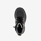 Leren meisjes veterboots zwart met smiley
