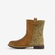 Meisjes boots met panterprint en glitters