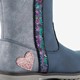 Meisjes boots met glitters blauw grijs