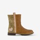 Meisjes boots met panterprint en glitters