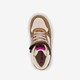 Hoge meisjes sneakers beige goud
