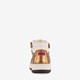 Hoge meisjes sneakers beige goud