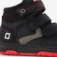 Hoge jongens sneakers zwart rood