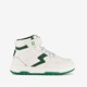 Hoge jongens sneakers wit groen