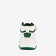 Hoge jongens sneakers wit groen